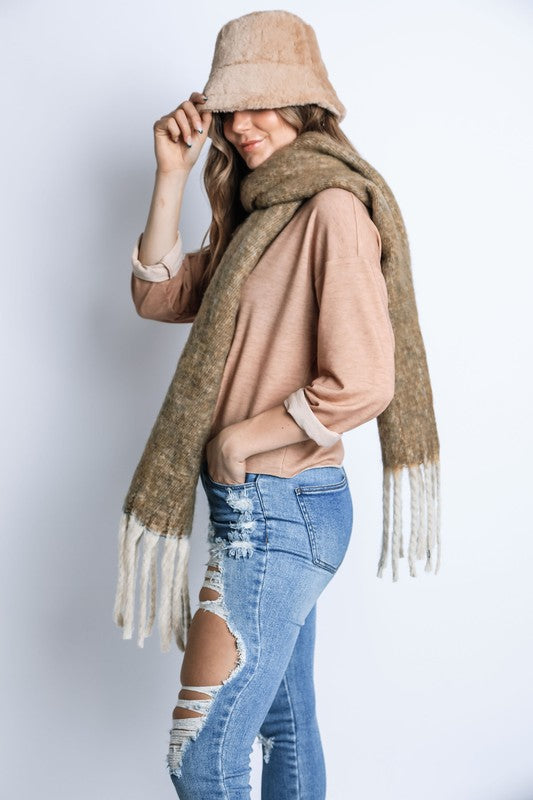 FUZZY WINTER LONG SCARF