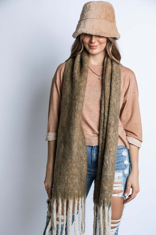 FUZZY WINTER LONG SCARF