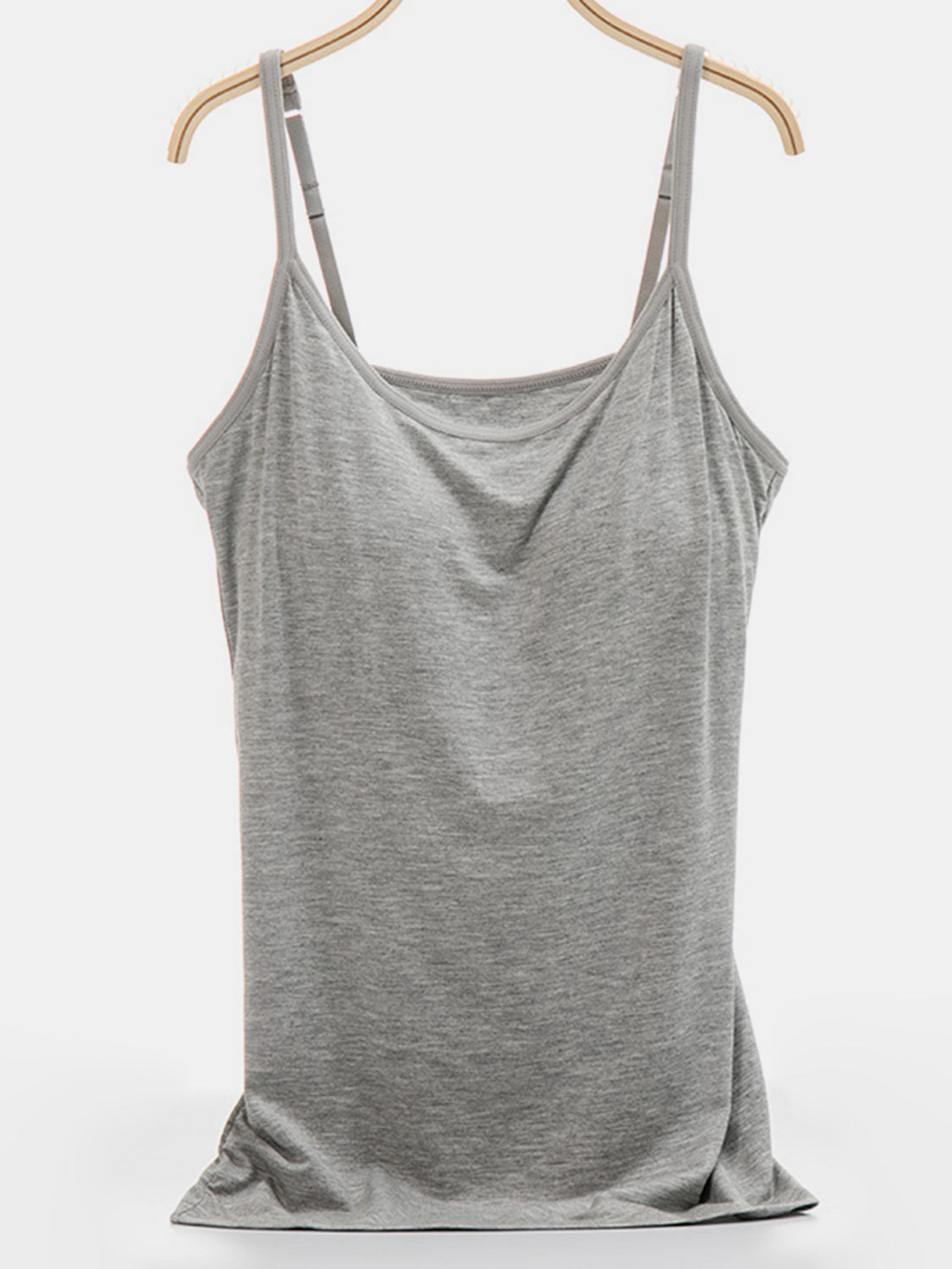 Scoop Neck Adjustable Strap Cami