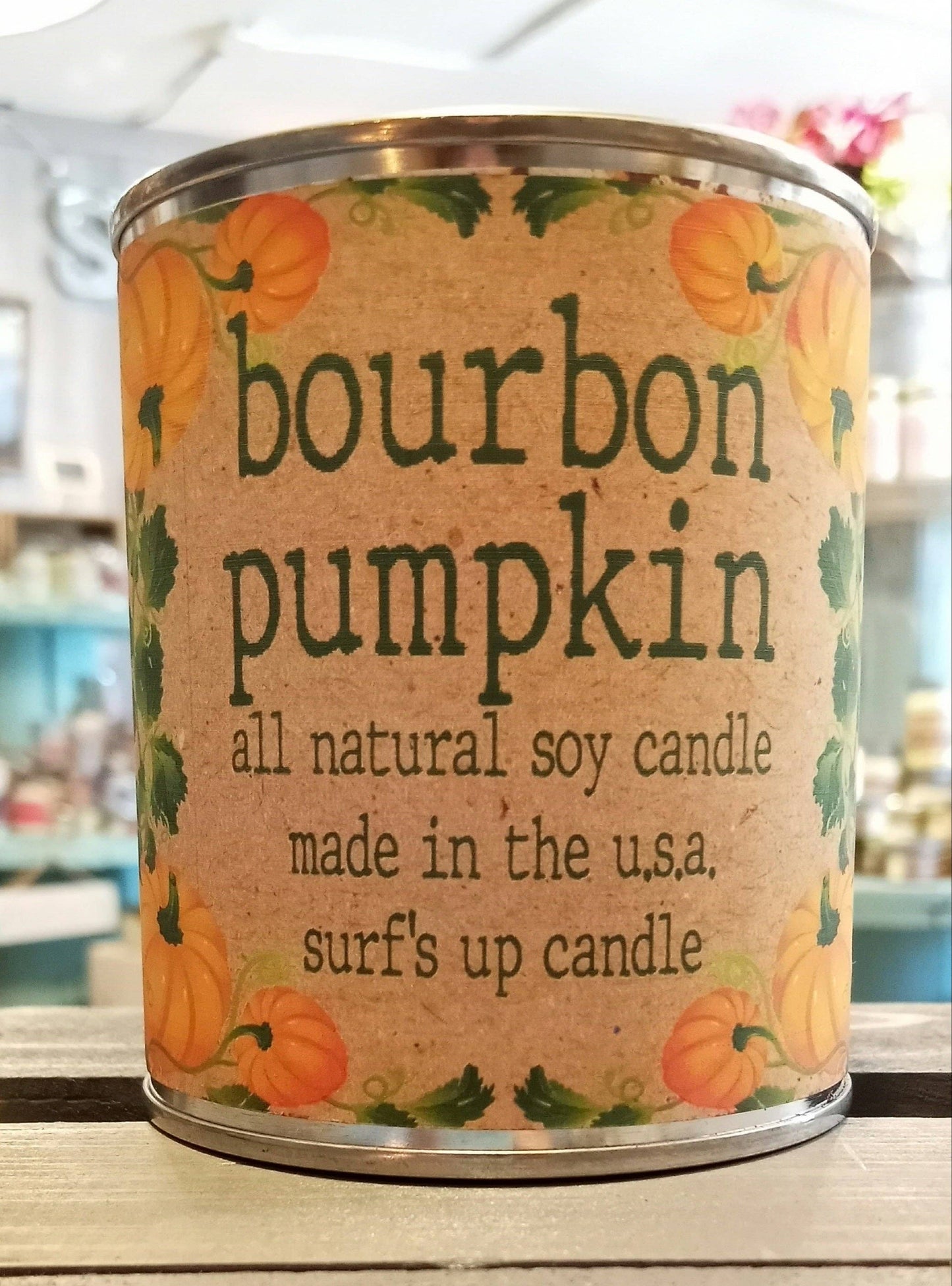 Bourbon Pumpkin Paint Can Candle - Fall Collection